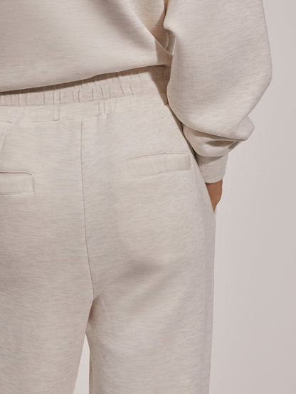 Varley Ivory Marl The Relaxed Pant 25" | VARLEY US