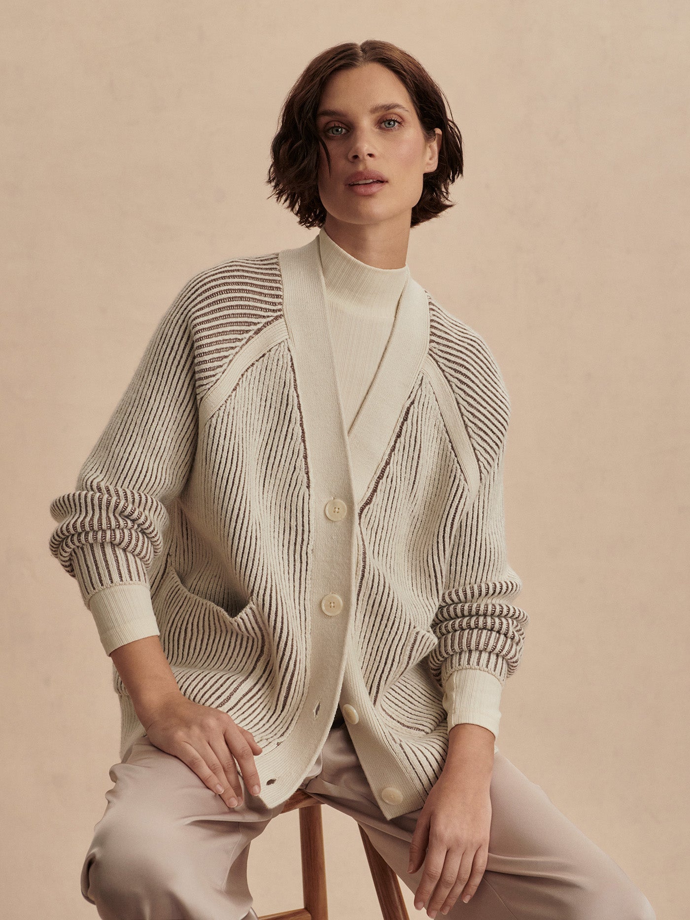 Varley Birch Jude Plated Cardigan