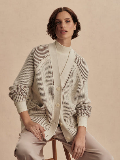 Varley Birch Jude Plated Cardigan
