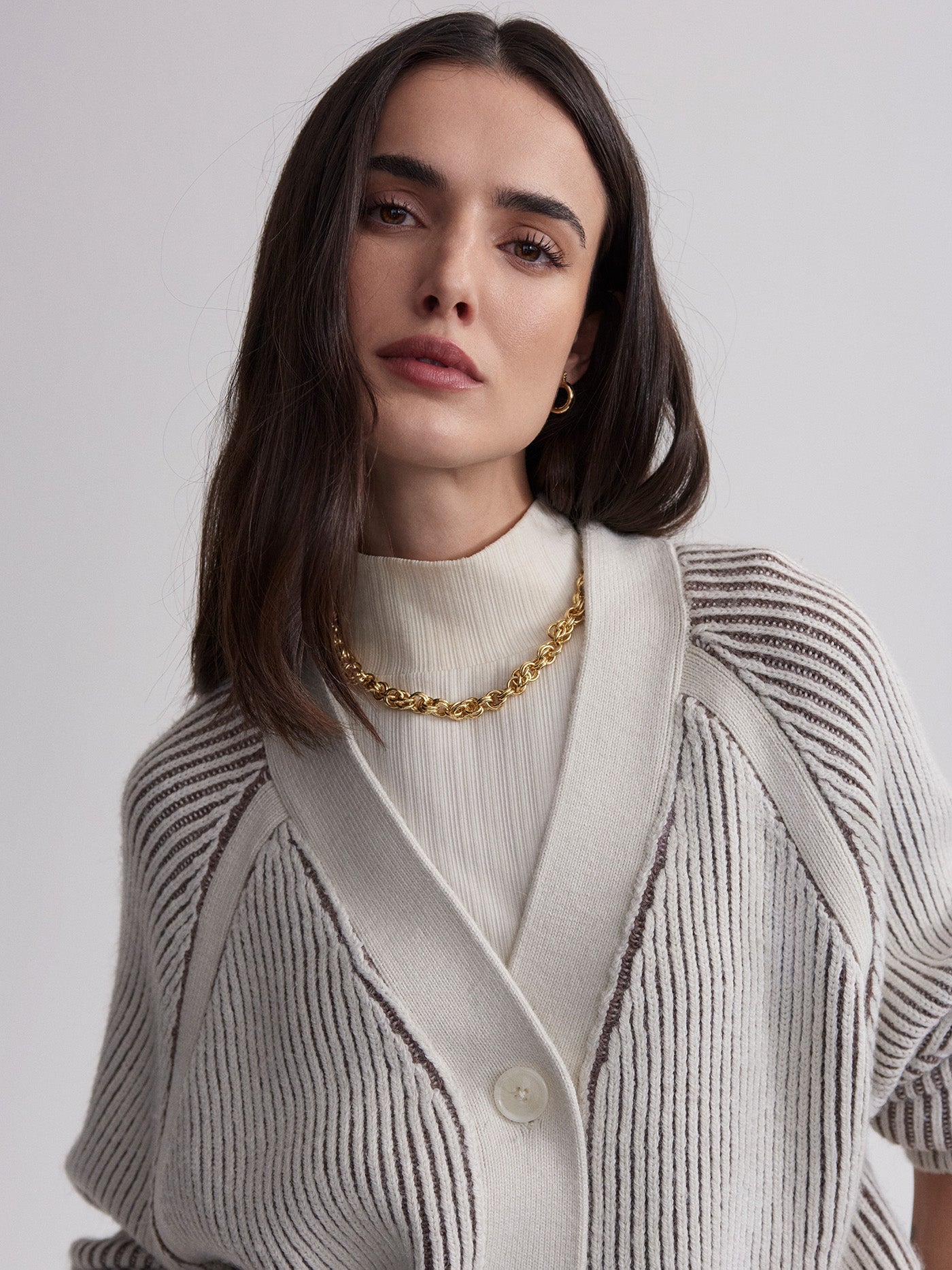Varley Birch Jude Plated Cardigan