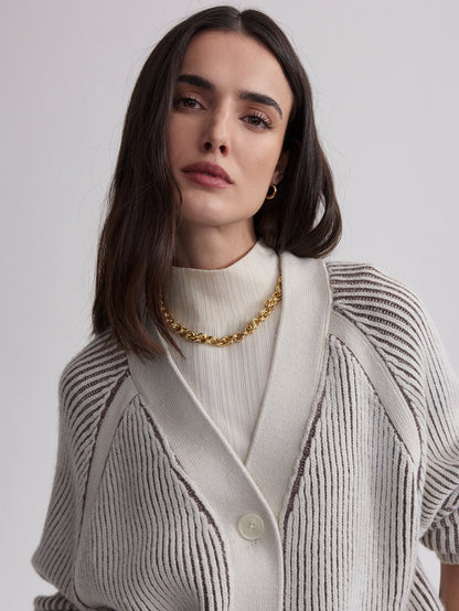 Varley Birch Jude Plated Cardigan