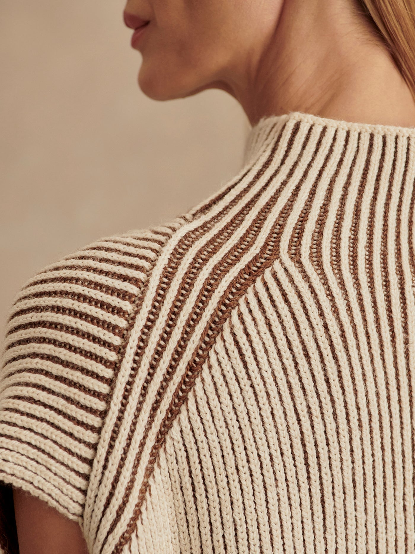 Varley Cocoa Dust Lauren Plated Knit Tank