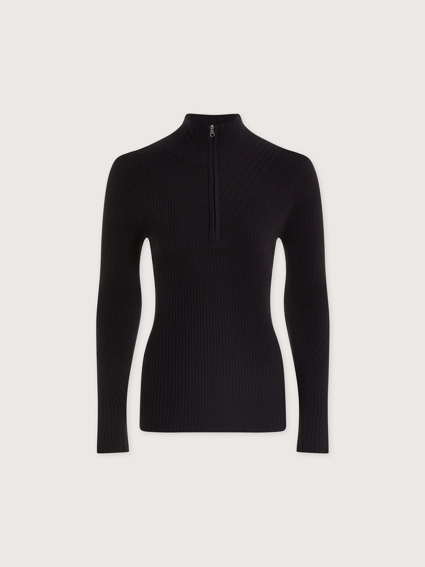 Varley Black Demi 2.0 Half Zip Knit