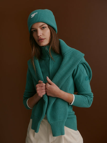 Varley Deep Sea Lawson Half Zip Knit