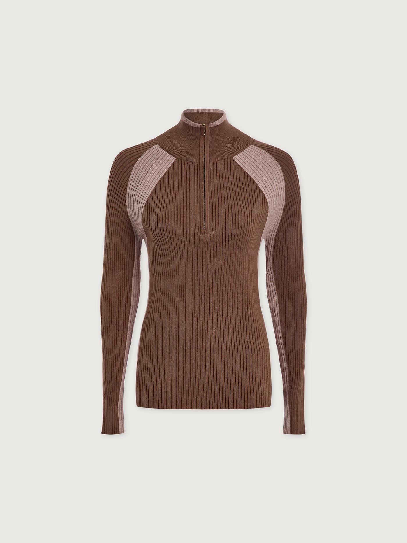 Varley Cocoa Dust Bellings Half Zip Knit
