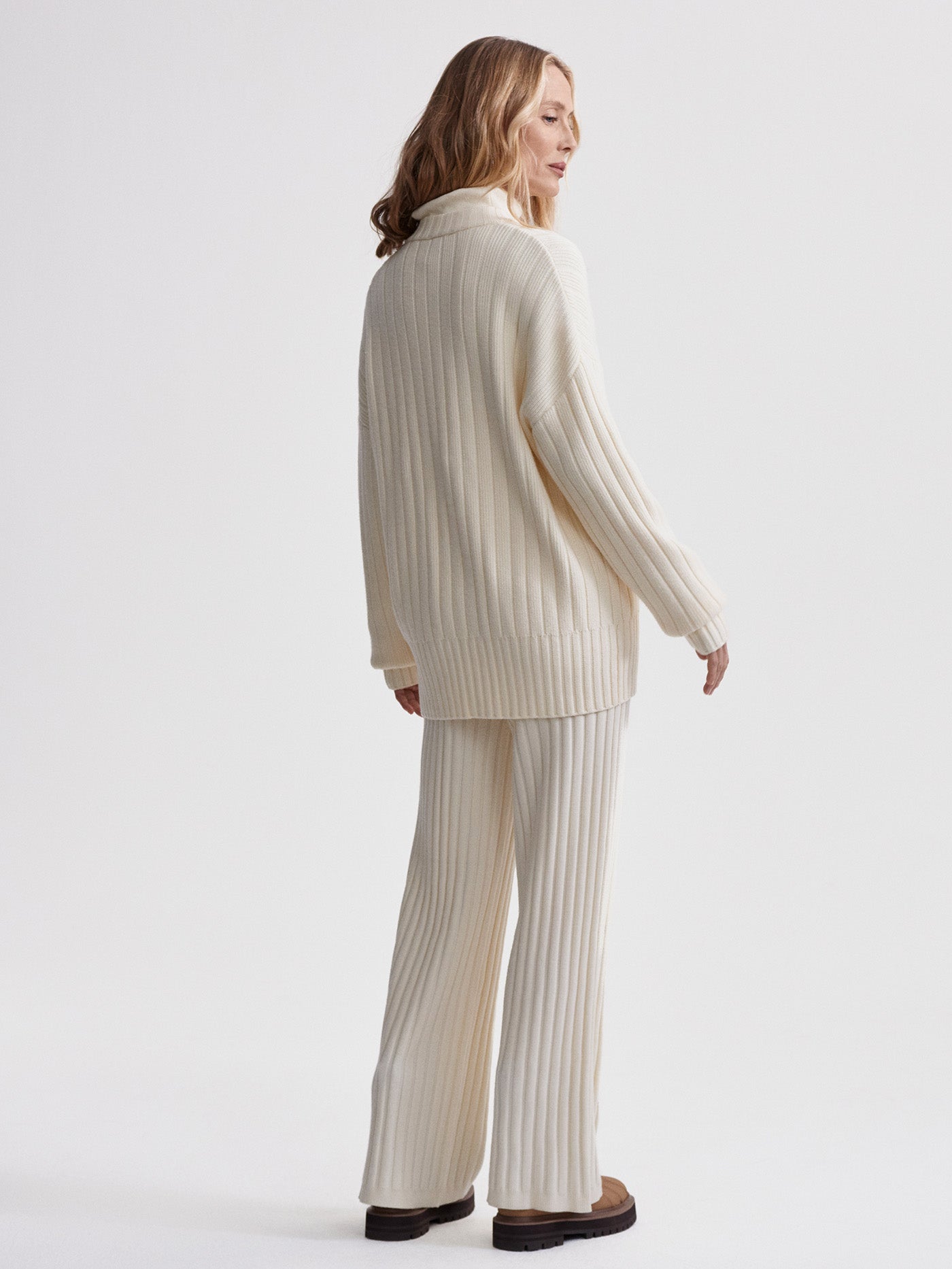 Varley Egret Pensdale Relaxed Knit Cardigan