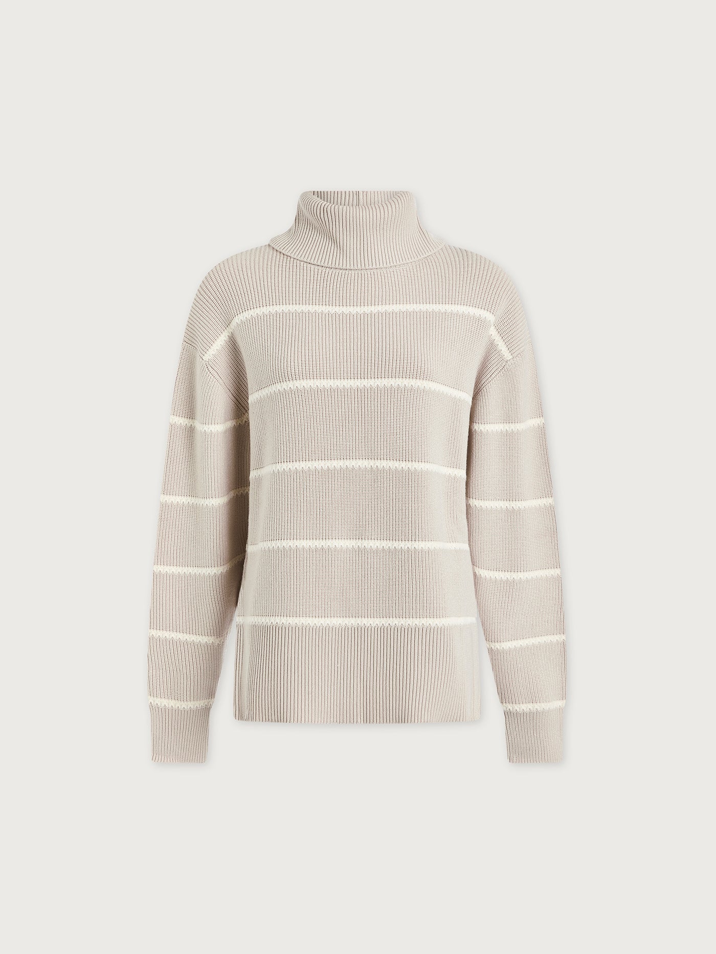 Varley Silver Birch Hamish Stitch Knit Sweater